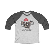 Load image into Gallery viewer, Mooey Christmas Raglan Tee