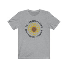 Load image into Gallery viewer, Sunflower - Love Joy Happiness Short Sleeve Tee