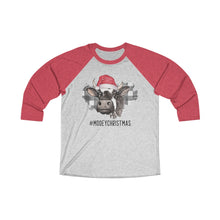 Load image into Gallery viewer, Mooey Christmas Raglan Tee